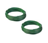 Strong Plastic Coated Garden Wire 1mm x 30m Total Length 60m - 2 Pack Heavy Duty Garden Wire for Climbing Plants - Flexible Plant Training Wires & Trellis Support Wires