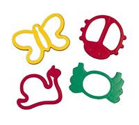 Strong Plastic Cookie/Dough Cutters | Pack of 4 | Bug Shapes