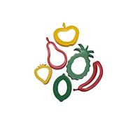 Strong Plastic Cookie/Dough Cutters | Pack of 6 | Fruit Shapes