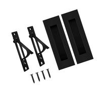 Strong Pocket Door Handles Set Erosion Resistance Space Optimization Design for Smooth Wall Integration Quick Setups Resistant Door Accessories