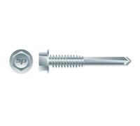 Strong-Point H54 12-24 x 3 in. Unslotted Indented Hex Washer Head Screws Zinc Plated Box of 1 000
