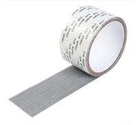 Strong polyurethane screen repair patch for fixing holes and tears in mesh screens like screen doors, tents, pools, and RV applications with resistance