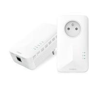 STRONG Powerline 1000 Kit - AC1200 Mbps WiFi Powerline with Gigabit Port, Integrated Socket, Compatible with Any Box/Router, Filtered Socket, Plug and Play