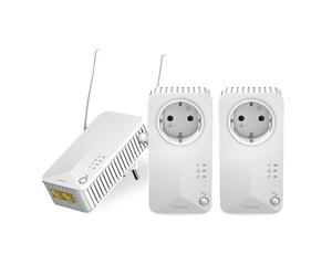 STRONG Powerline Wi-Fi 600 Triple Pack | Contains 2 Powerline 600 Adapters and a Powerlan WLAN 600 Adapter | Wi-Fi Hotspot up to 300 Mbps | Powerline Speed up to 600 Mbps