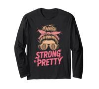 Strong & Pretty Mud Run Trail Dirty Girls Mudding Muddy Fun Long Sleeve T-Shirt