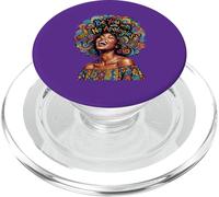 Strong Proud Unapologetic Black Woman Afro African Art PopSockets PopGrip for MagSafe