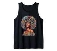 Strong Proud Unapologetic Black Woman Afro African Art Tank Top