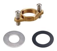 Strong Retaining Nut for Single Cold Water Faucet Designed for Stability with Copper and Stainless Steel Composite Material (A)