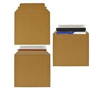Strong Rigid Cardboard Envelopes CD Size 180x180mm Postal Mailers Small Peel and Seal Brown Board Envelopes 10-1000Pcs HTUK (250)