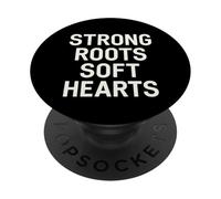 Strong Roots, Hearts. Family Strength Quote. PopSockets Adhesive PopGrip