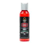 Strong Roots Men Beard + Hair Oil - for Grooming, Moisturizing Conditioner Softens and Promotes Beard Growth, Itch Relief, Natural Jamaican Black Castor Oil infused with Red Pimento
