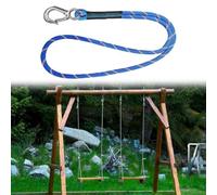 Strong rope swing attachment with carabiner, constructed from wear resistant polyester for safe and long lasting use with outdoor swings (Rope length of 50cm)
