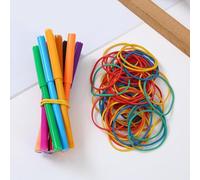 Strong Rubber Bands, Pack of 300 Colourful Loops for Tying - Hair Braid Elastic Bands for Office, School, Classroom, Crafts, Home, Commuting, Files, Post, Daily Organisation and Storage, and the