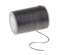 Strong Sewing Thread Polyester for Upholstery Leather Mending 0.8mm Flat, Heavy Duty Synthetic Thread for Furniture Repairs and Crafts- Dark Grey