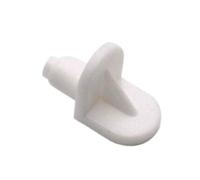 Strong Shelf Supports Pegs Pins Plug Stud Kitchen Cupboard Cabinet,Bookcases (16, Push-in, White - M0355)