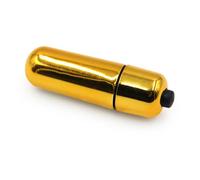 Strong Shock 10 Modes Personal Travel Bullet Tool for Women Pleasure, Waterproof Small Bullet Soft Lovely Toys for Men Women, Mini Pocket Size for Body Massage Relax CDFR0FW (Gold)