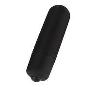 Strong Shock 10 Silent Speeds Power Bullet Rod Soft Silicone Toys for Men Women, Waterproof Mini Travel Small Bullet Toys Perfect for Personal Body Neck Back Relax JSDM2VD (Black)