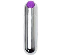 Strong Shock 10 Silent Speeds Power Bullet Rod Soft Silicone Toys for Men Women, Waterproof Mini Travel Small Bullet Toys Perfect for Personal Body Neck Back Relax JSD7UR6 (Sliver2)