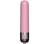 Strong Shock 10 Silent Speeds Power Bullet Rod Soft Silicone Toys for Men Women, Waterproof Mini Travel Small Bullet Toys Perfect for Personal Body Neck Back Relax JSDM7YS (Pink)
