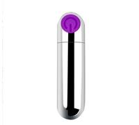 Strong Shock 10 Silent Speeds Power Bullet Rod Soft Silicone Toys for Men Women, Waterproof Mini Travel Small Bullet Toys Perfect for Personal Body Neck Back Relax JSD7UK3 (Sliver2)