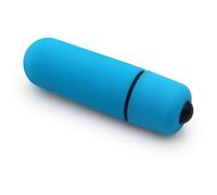 Strong Shock 10 Silent Speeds Power Bullet Rod Soft Silicone Toys for Men Women, Waterproof Mini Travel Small Bullet Toys Perfect for Personal Body Neck Back Relax JSDM3BT (Blue)