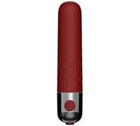 Strong Shock 10 Silent Speeds Power Bullet Rod Soft Silicone Toys for Men Women, Waterproof Mini Travel Small Bullet Toys Perfect for Personal Body Neck Back Relax JSDM7YS (Red)