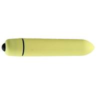Strong Shock 10 Silent Speeds Power Bullet Rod Soft Silicone Toys for Men Women, Waterproof Mini Travel Small Bullet Toys Perfect for Personal Body Neck Back Relax JSDM4HV (Yellow)