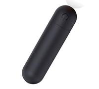 Strong Shock 10 Silent Speeds Power Bullet Rod Soft Silicone Toys for Men Women, Waterproof Mini Travel Small Bullet Toys Perfect for Personal Body Neck Back Relax JSD7UK3 (Black)