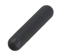 Strong Shock 10 Silent Speeds Power Bullet Rod Soft Silicone Toys for Men Women, Waterproof Mini Travel Small Bullet Toys Perfect for Personal Body Neck Back Relax JSDM9LJ (Black)