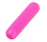 Strong Shock 10 Silent Speeds Power Bullet Rod Soft Silicone Toys for Men Women, Waterproof Mini Travel Small Bullet Toys Perfect for Personal Body Neck Back Relax JSDM9LJ (Red)