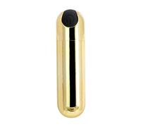 Strong Shock Bullet Rod,10 Silent Speeds Power Bullet Tool Soft Silicone Toys for Men Women, Waterproof Mini Travel Small Wand Rod Toys for Personal Body Back Foot Massage Relax MSD7LP2 (Gold)