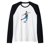 Strong Shot to Score The Game Winning Goal Raglan Baseball Tee
