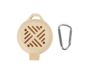 Strong Silicone Coil with Metal Screen for Inside and Outside Applications Portable Hanging Design Prevents Waste Spreading Scent Case