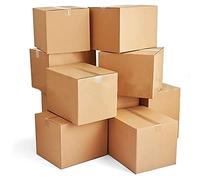 Strong Small Brown Single Wall Cardboard Packing Boxes (10 x 7x5x5" / 178x127x127mm)