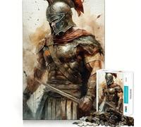 Strong Soldier Spartan 1000 Piece Jigsaw Puzzle for Teenagers Brain Challenge Toy Relax Time Precise Cut Art Display 38x52cm