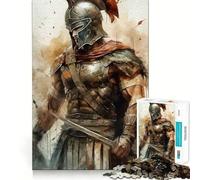 Strong Soldier Spartan 1000 Piece Jigsaw Puzzles for Adults Mind Exercise Toy Casual Fun Precision Cut Artistic Gift 38x26cm