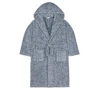 Strong Souls Boys Fleece Hooded Dressing Gown Snuggle Navy 7-8 Years