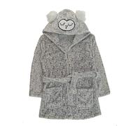 Strong Souls Boys Novelty Hooded Dressing Gown Grey Owl 3-4 Years