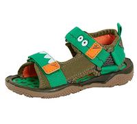 Strong Souls Boys Sports Sandals Green Crocodile 10 UK Child
