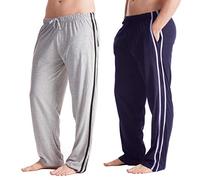 Strong Souls Mens Lounge Trouseres (Pack of 2) Grey/Navy