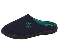 Strong Souls Mens Memory Foam Slippers Open Back Slip On Mules Indoor Outdoor Anti Slip House Shoes, Gifts for Men Navy Cord 8 UK