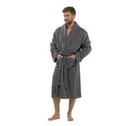 Strong Souls Mens Pure 100% Cotton Luxury Towelling Bath Robes Grey L