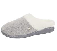 Strong Souls Womens Memory Foam Slippers Grey Marl UK 7