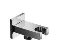 Strong Square Shower Head Holder Metal Brackets Tool with Adjustable Angles for Bathroom Wall Mounting Sturdy Square Head Holder Rotatable Metal Brackets