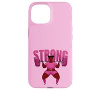 Strong Squat Powerlifter Girl gym Case for iPhone 15