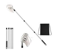 Strong Stainless Steel Fruit Collection Tool Adjustable Telescoping Handle and Protective Fabric Basket for Safe High Tree Harvest Telescopic Fruit Harvesting Tool