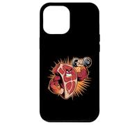 Strong Steak Mascot Dumbbell Lifting Carnivore Case for iPhone 12 Pro Max