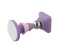 Strong Suction, Magnetic Door Stopper, with Silicone Floor Suction Holder, for Home, Non-Slip Door Holder, with Nail-freedom Installation(Purple)