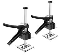Strong Support Labor Saving Arm Jack, Portable Heavy Duty Steel Hand Lifting Tool Jack, Height Regulator Hand Lifting Tool for Installing Cabinets, Doors, Windows, Furniture, Etc(2 Pack Floor Jacks)