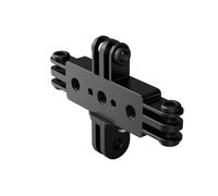 Strong Three Camera Clamp Full Rotations Metal Live Bracket For Action Cameras Outdoor Event Simultaneous Aluminum Tripod Holder